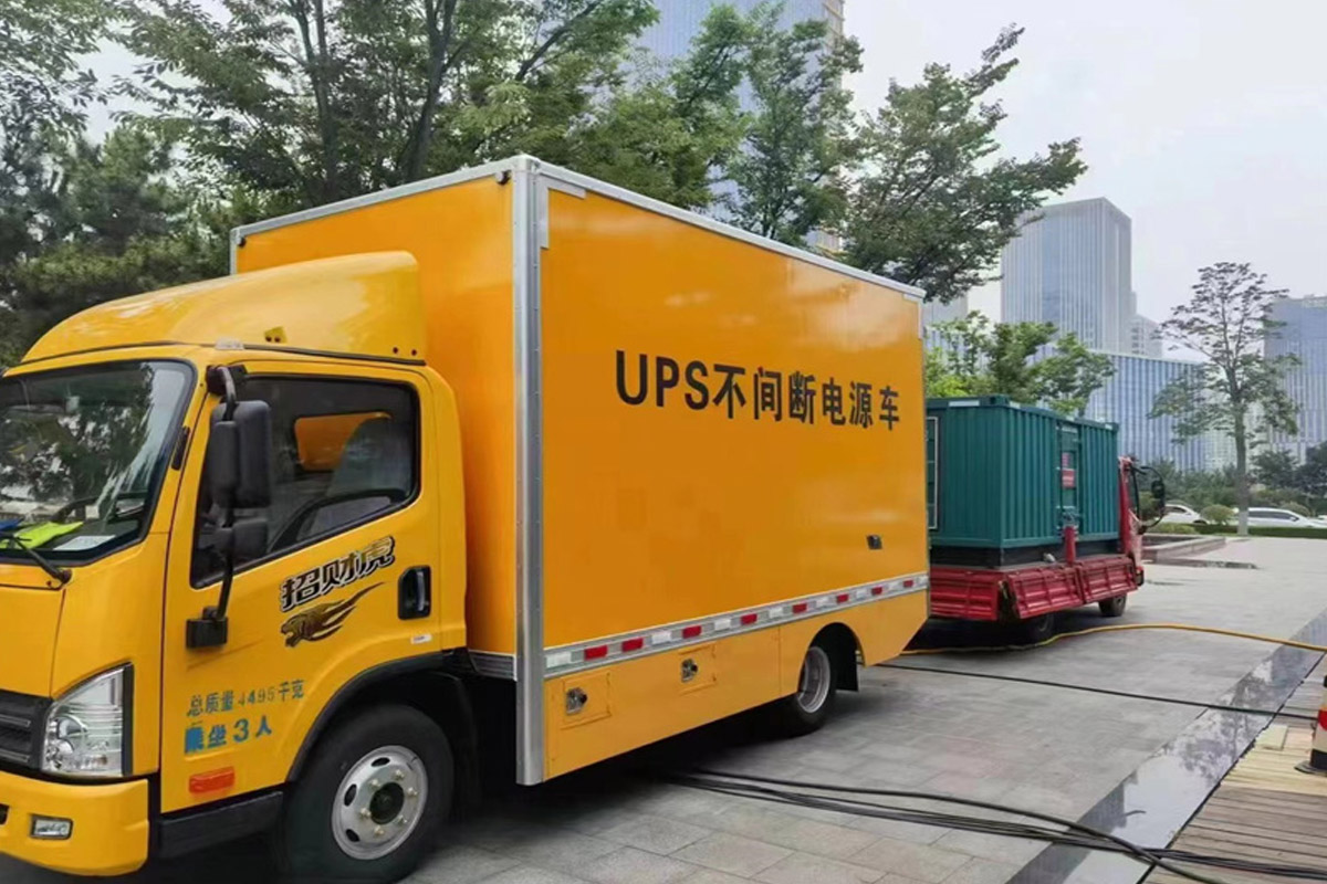 光山发电机租赁施工现场